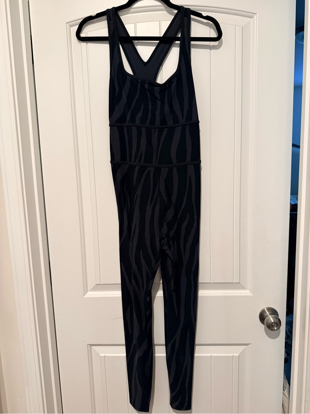 DVF Zebra-Print One Piece Jumpsuit